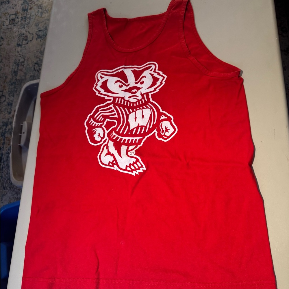 Wisconsin Bucky Badger tank top